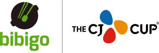 bibigo logo, the cj cup logo